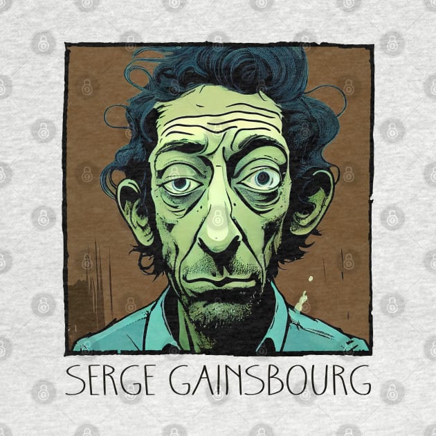 Serge Gainsbourg † Retro Fan Art by unknown_pleasures